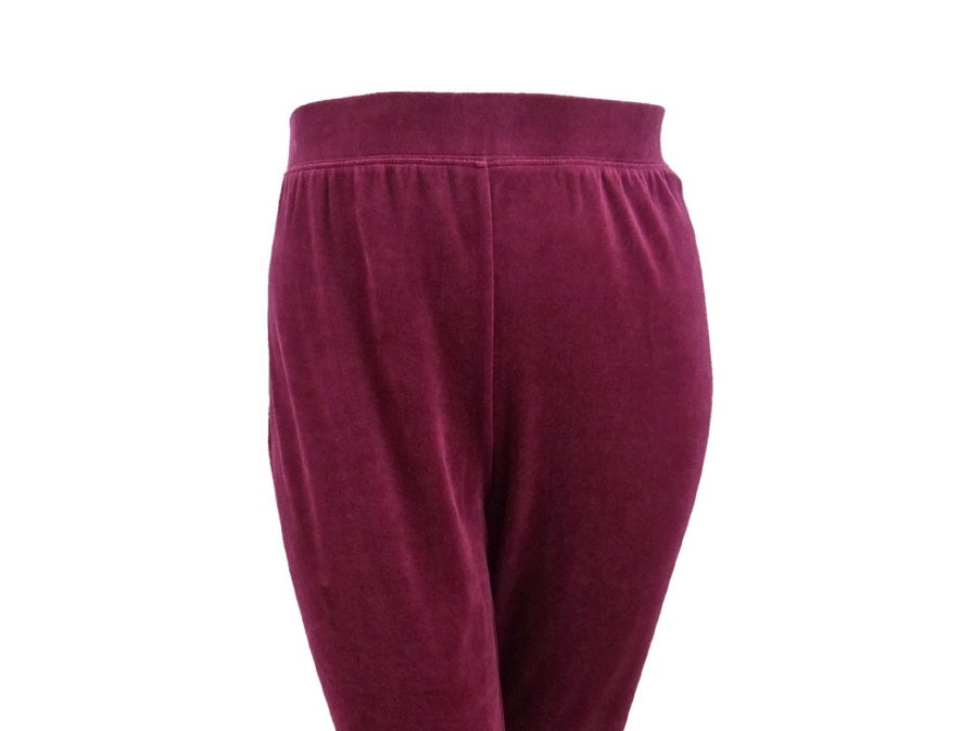 Karen Scott Women's Sport Velour Pants Purple Size XX-Large