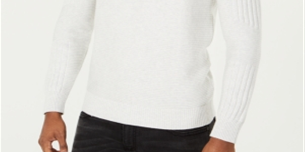 INC International Concepts Men's Hooded Sweater Whispy Gray  Size X-Small