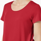 JM Collection Women's Shirttail Hem Top Pink Size Petite L