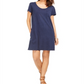 Style & Co Women's One Pocket T-Shirt Dress Blue Size Small
