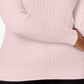 Karen Scott Women's Cotton Cable Knit Sweater Pink Size Petite Small