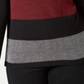 Karen Scott Women's Colorblocked Cotton Turtleneck Sweater-Red-Black Size Petite XL