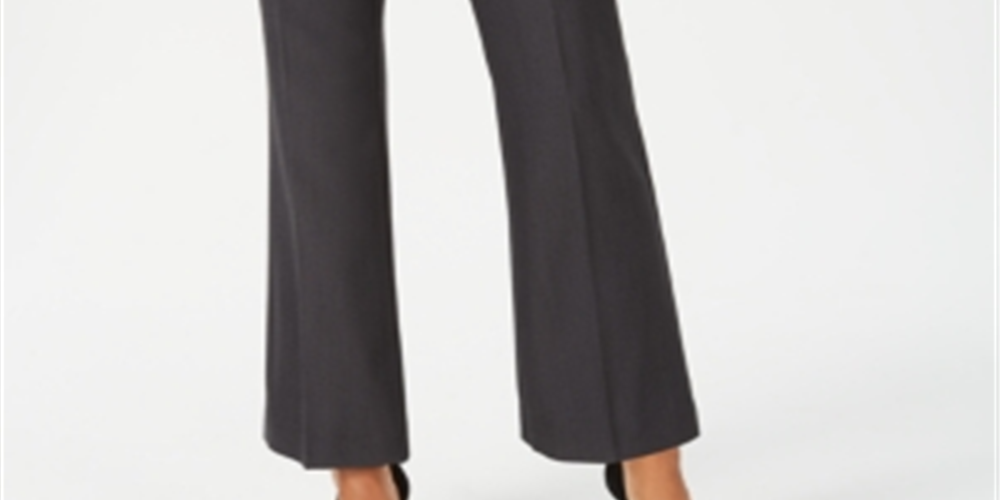 JM Collection Women's Regular & Short Lengths Tummy Control Trousers Black Size 16 Petite