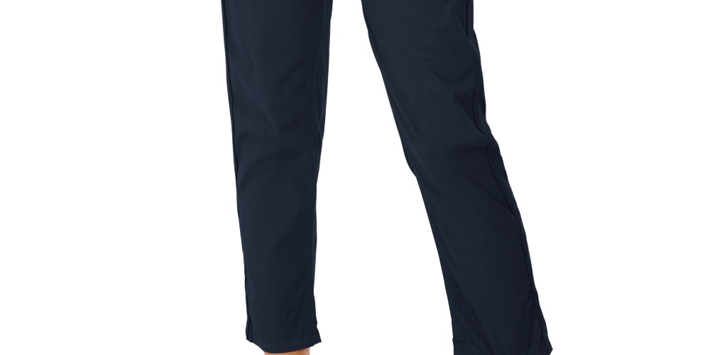 Style & Co Women's Pull On Cuffed Utility Pants Blue Size 8