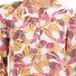 JM Collection Women's Printed Pleated Back Top Purple Size Petite L