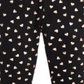 Epic Threads Toddler Girl's Metallic Heart Print Leggings Black Size 4T