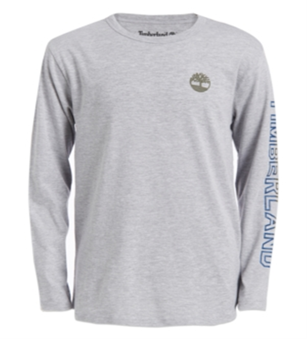 Timberland Big Boy's Bill Logo T Shirt Gray Size XL