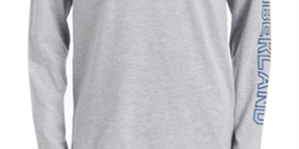 Timberland Big Boy's Bill Logo T Shirt Gray Size XL
