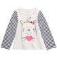 First Impressions Toddler Girl's Cotton Striped Bear T-Shirt White Size 4T