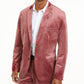 INC International Concepts Men's Big & Tall Velvet Slim Fit Two Button Blazer Wine Size XLT