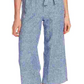 Vince Camuto Women's Ticking Stripe Belted Jumpsuit Blue Size Small