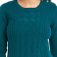 Charter Club Women's Cable Sweater Green Size Large