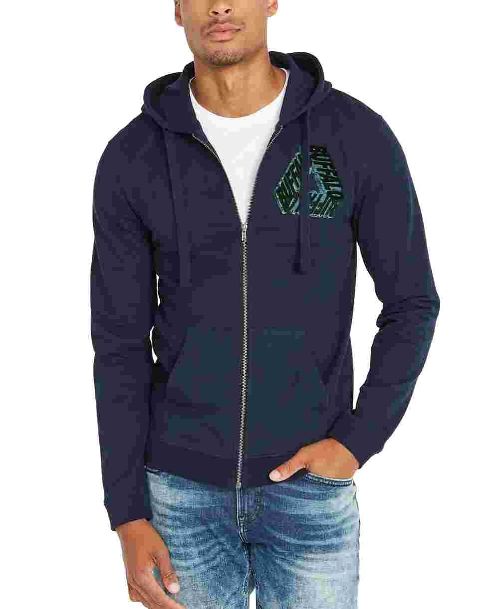 buffalo-david-bitton-mens-fugreen-comfy-cozy-hoodie-navy-size-small