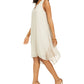 JM Collection Women's Lace Inset Shift Dress Beige Size Large