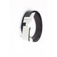 Perry Ellis Men's Dress Belt Shiny Reversible Leather Black Size 36 REG