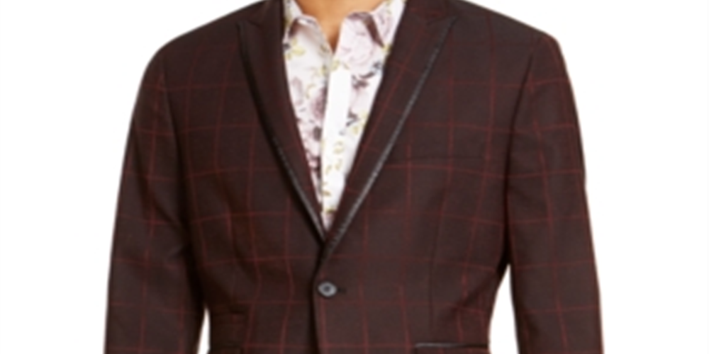 INC International Concepts Men's Suit Seperate Tall Slim Fit Stretch Blazer Black Size XX-Large
