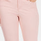 Charter Club Women's Tummy Control Bristol Capri Jeans Pink Size 18