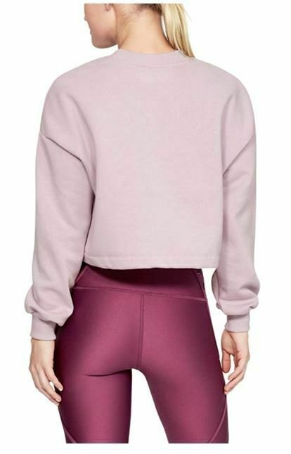 Under Armour Women's Rival Fitness Running Sweatshirt Orchid Size Small