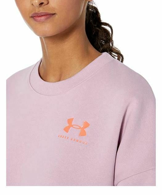 Under Armour Women's Rival Fitness Running Sweatshirt Orchid Size Small