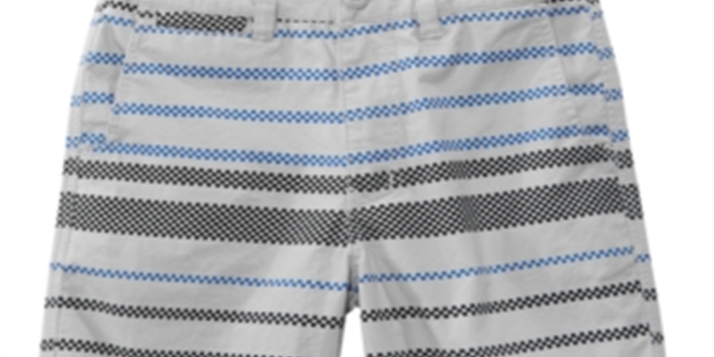 Univibe Big Boy's Sector Regular Fit Checker Stripe Shorts Gray Size 14