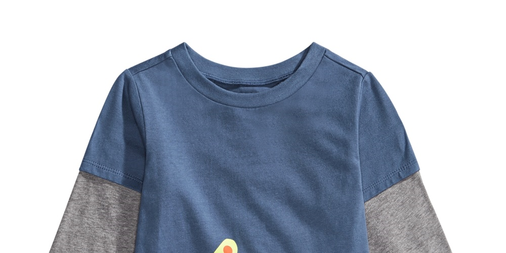First Impressions Infant Boys Bulldozer Print Layered Look T-Shirt Med Blue Size 3-6MOS