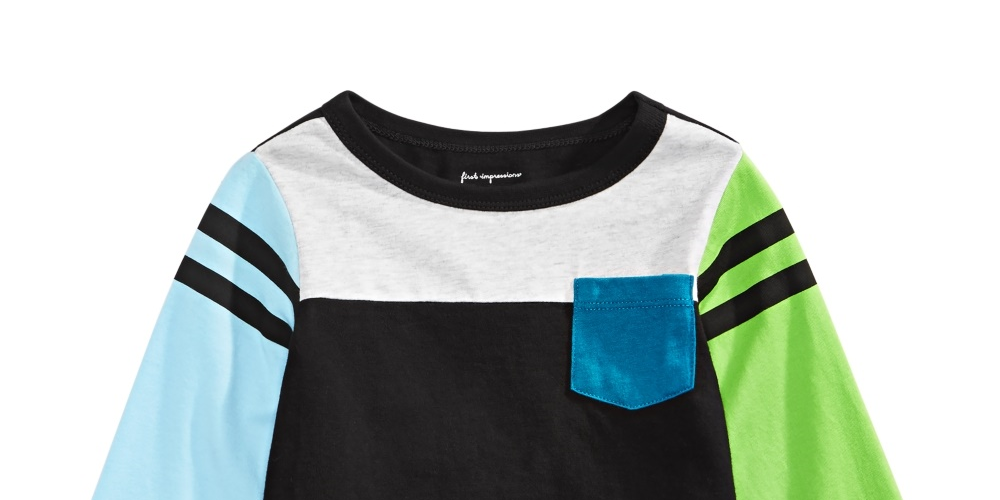 First Impressions Boy's Colorblocked T Shirt Black Size 2T REG