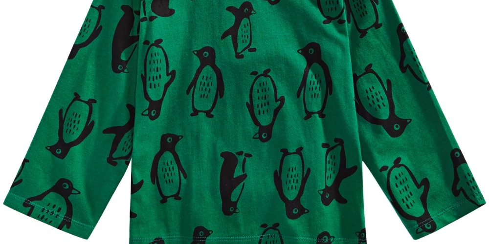 First Impressions Boy's Penguin Print Cotton T Shirt Green Size 6MOS
