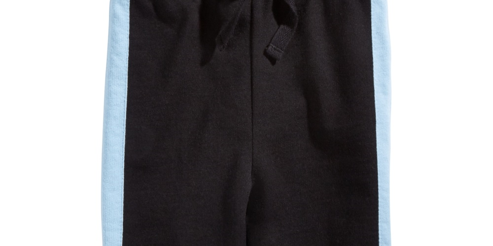 First Impressions Kid's Baby Boys Side Stripe Jogger Pants Black Size 6