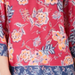Charter Club Women's Double Floral Printed Tunic Pink Size Petite Medium