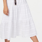 Tommy Hilfiger Women's Cotton Eyelet Midi Dress  White Size 4