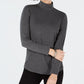 Charter Club Women's Cotton Mock-Neck Top Dark Gray Size X-Small