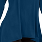Alfani Women's Solid Swing Top Teal Size Petite L