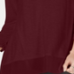 Style & Co Women's Chiffon Hem Top Purple Size Petite L