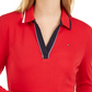 Tommy Hilfiger Women's Cotton Long Sleeve Polo Shirt Red Size Medium