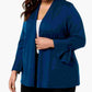 Alfani Women's Tie-Sleeve Cardigan Sweater Green Size 0X
