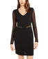 teeze-me-womens-long-sleeve-short-sheath-evening-dress-black-size-13