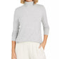 Charter Club Women's Heathered Turtleneck Gray Size Petite X-Large