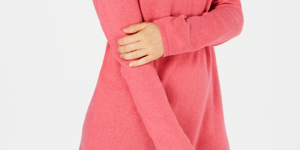 Karen Scott Women's Solid Curved Hem Tunic Pink Size X-Small