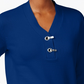 Karen Scott Women's Hardware V Neck Cotton Sweater Blue Size X-Large