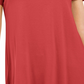 JM Collection Women's Scoop Neck Top Orange Size Medium
