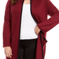 Alfani Women's Plus Size Sweater Jacket Red Size 4X