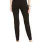 Alfani Women's Petite Extended-Tab Skinny Pants  Black Size 16 Petite