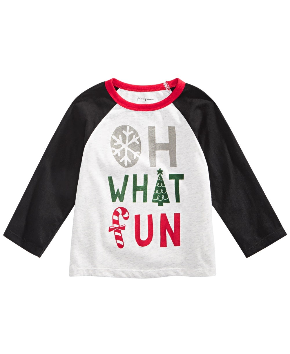 First Impressions Baby Boy's What Fun-Print T-Shirt Gray Size 3-6MOS