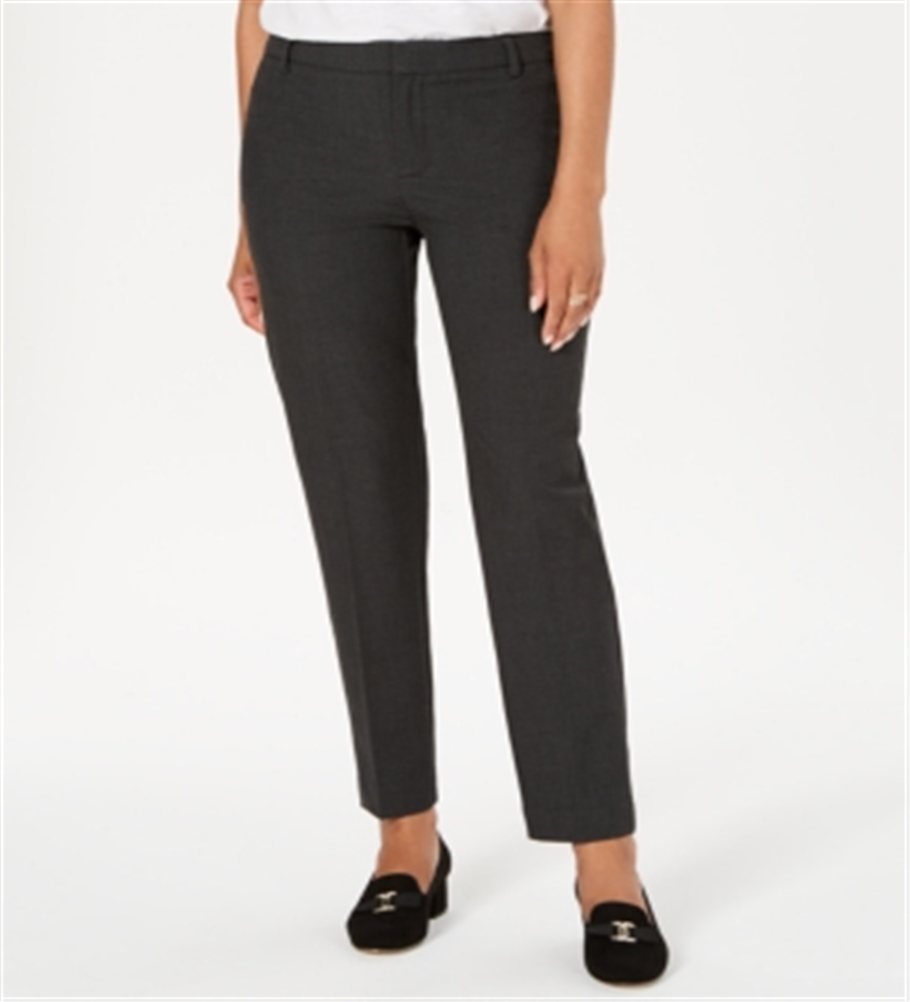 Charter Club Women's Slim Fit Ankle Pants Gray Size 6