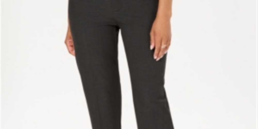 Charter Club Women's Slim Fit Ankle Pants Gray Size 6