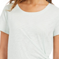 Style & Co Women's Side Tie Top Green Size Small