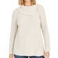 Style & Co Women's Pointelle-Knit Sweater Beige Size XX Large
