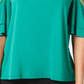 Thalia Sodi Women's Chain-Trim Cold-Shoulder Top Green Size Large