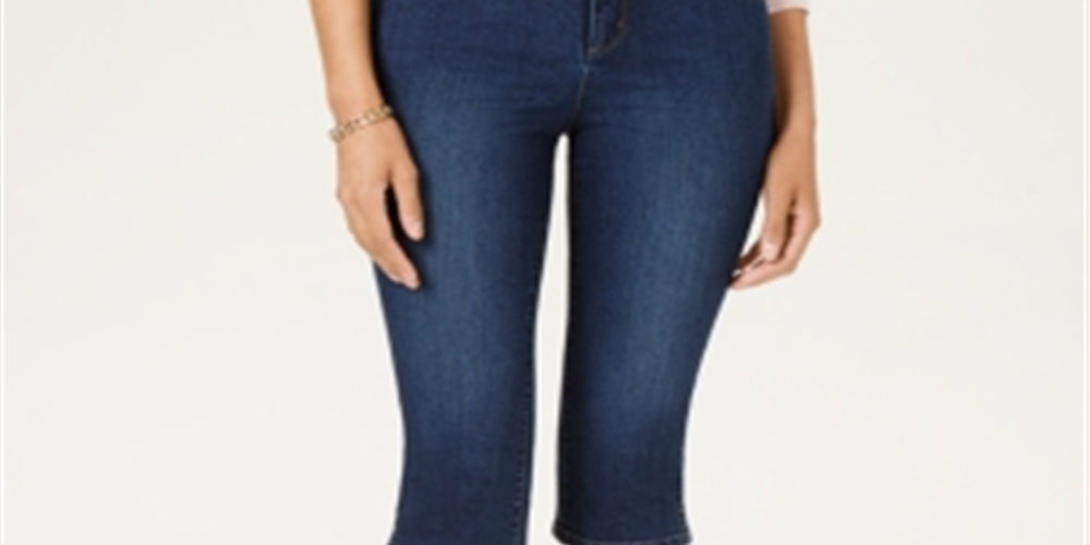 Charter Club Women's Atlantic Skimmer Jeans Wash Blue Size 16 Petite