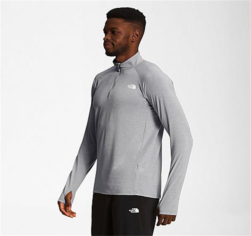 The North Face Men's Wander Quarter Zip Top Gray Size Small